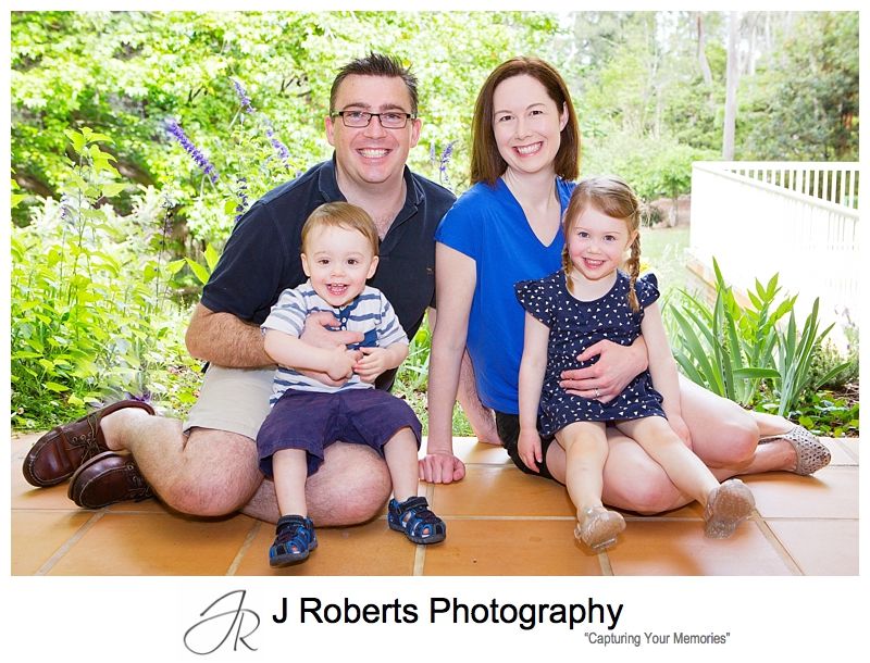 Family Portrait Photography Sydney on location in Family home North Turramurra House in the Bush
